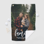 Volledige foto - Verticale aangepaste tekst voor d Golfhanddoek (Insitu)