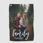 Volledige foto - Verticale aangepaste tekst voor d Golfhanddoek (Voorkant)