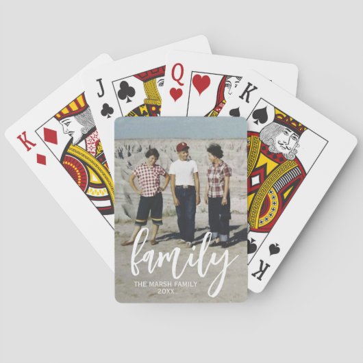 Volledige foto - Verticale aangepaste tekst voor d Pokerkaarten (Achterkant)