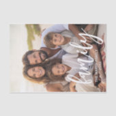 Volledige foto - Verticale aangepaste tekst voor d Tissuepapier (Voorkant)