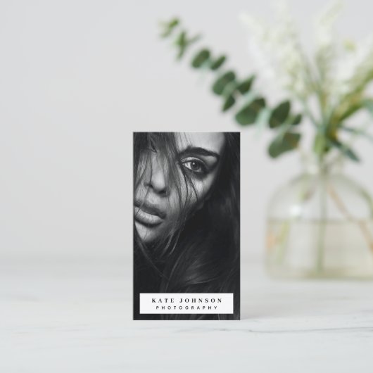 Volledige foto Verticale Fotografie Business Logo Visitekaartje (Staand voorkant)
