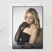 Volledige foto voor & achter Trendy Modern Sweet 1 Kaart (Achterkant)