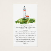 Volledige foto vuurtoren Memorial Prayer Kaart (Achterkant)