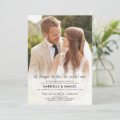 Volledige foto-weddenschap vieren sparen de datum aankondiging (Staand voorkant)