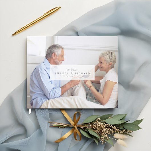 Volledige foto White Fade naamplaatje Jubileum Gastenboek