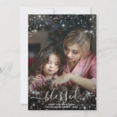 Volledige foto zonder extra kerstmis feestdagenkaart (Voorkant)