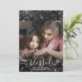 Volledige foto zonder extra kerstmis feestdagenkaart (Staand voorkant)