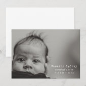 Volledige Foto Zwart Wit Typewriter Lettertype Een Aankondiging (Voorkant / Achterkant)