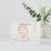 Volledige fotobabynursery briefkaart (Staand voorkant)