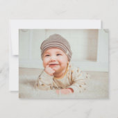 Volledige fotobabynursery briefkaart (Achterkant)