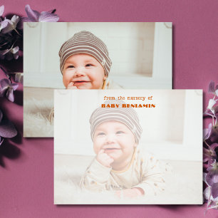 Volledige fotobabynursery briefkaart