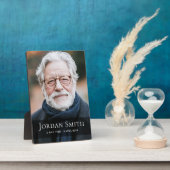 Volledige fotofunerair gedenkteken rouw fotoplaat (Zijkant)