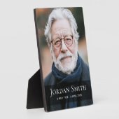 Volledige fotofunerair gedenkteken rouw fotoplaat (Zijkant)