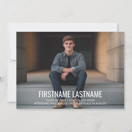 Volledige fotograaf partij - minimaal type kaart (Voorkant)