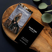 Volledige Fotografie Foto Zwart & Wit Script Visitekaartje