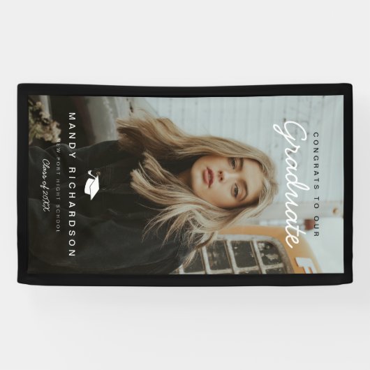 Volledige foto's van de Afstuderen Black Banner (Horizontaal)