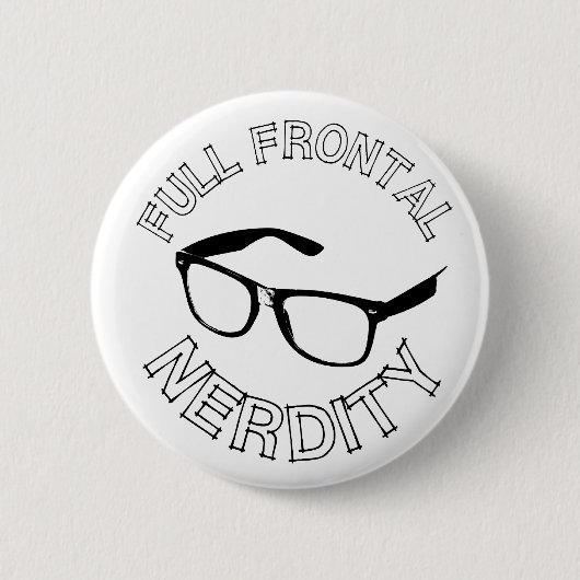 Volledige frontale nerditeit ronde button 5,7 cm (Voorkant)