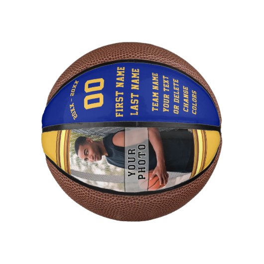 VOLLEDIGE Grootte of Aangepaste MINI Basketballen, Basketbal (Voorkant)