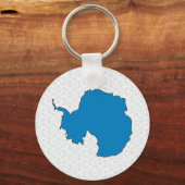 Volledige grootte van de vlag van Antarctica Sleutelhanger (Voorkant)