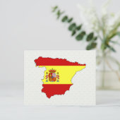 Volledige grootte vlag Spanje Briefkaart (Staand voorkant)