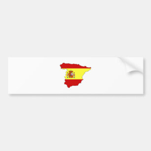 Volledige grootte vlag Spanje Bumpersticker