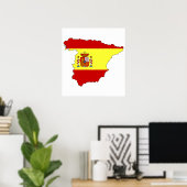 Volledige grootte vlag Spanje Poster (Thuiskantoor)