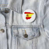 Volledige grootte vlag Spanje Ronde Button 5,7 Cm (In situ)