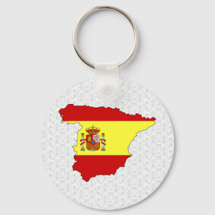 Volledige grootte vlag Spanje Sleutelhanger