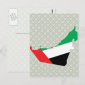 Volledige grootte vlag van Verenigde Staten Briefkaart (Voorkant / Achterkant)