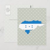 Volledige grootte vlag vlag van Honduras Briefkaart (Voorkant / Achterkant)