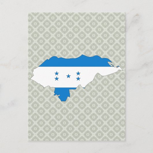 Volledige grootte vlag vlag van Honduras Briefkaart (Voorkant)