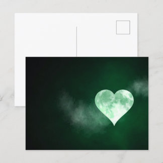 Volledige hartmaan briefkaart