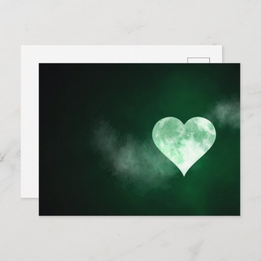 Volledige hartmaan briefkaart (Voorkant / Achterkant)