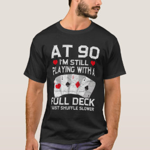 Volledige Huis Kaart Hand 90th 90 Kaarten T-shirt