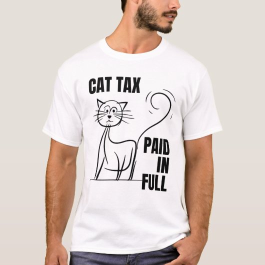 VOLLEDIGE humor-CAT-BELASTING T-shirt (Voorkant)