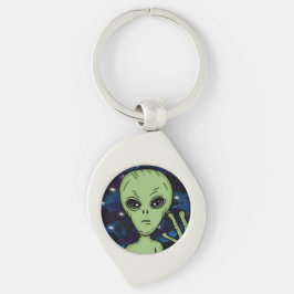 Volledige informatieverschaffing nu Alien en UFO Sleutelhanger