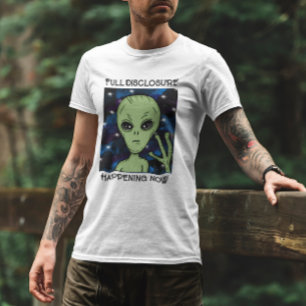 Volledige informatieverschaffing nu Alien en UFO T-shirt