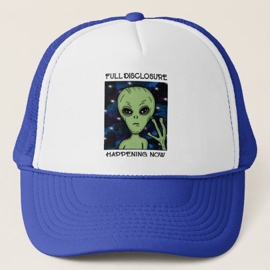 Volledige informatieverschaffing nu Alien en UFO Trucker Pet (Voorkant)