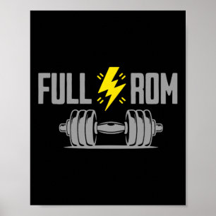 Volledige kamer Fitness Bodybuilding Gym Poster