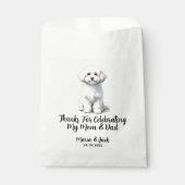 Volledige Kleur Bichon Pet Bruiloft Bedankzakje (Voorkant)