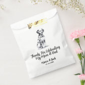 Volledige kleur Dalmatische huisdier bruiloft Bedankzakje (Gezegeld)