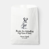 Volledige kleur Dalmatische huisdier bruiloft Bedankzakje (Voorkant)