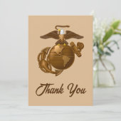 Volledige kleur EGA - Bronze Bedankkaart (Staand voorkant)