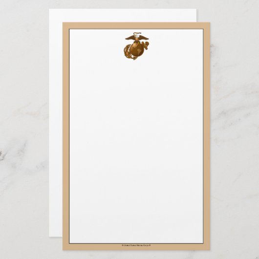 Volledige kleur EGA - Bronze Briefpapier (Voorkant / Achterkant)