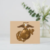 Volledige kleur EGA - Bronze Feestdagenkaart (Staand voorkant)