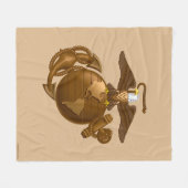 Volledige kleur EGA - Bronze Fleece Deken (Voorkant (Horizontaal))