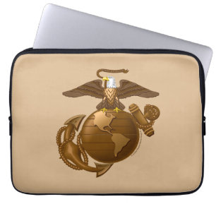 Volledige kleur EGA - Bronze Laptop Sleeve