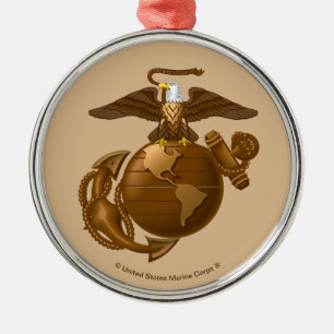 Volledige kleur EGA - Bronze Metalen Ornament