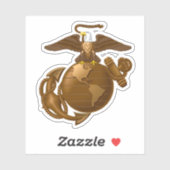 Volledige kleur EGA - Bronze Sticker (Vel)