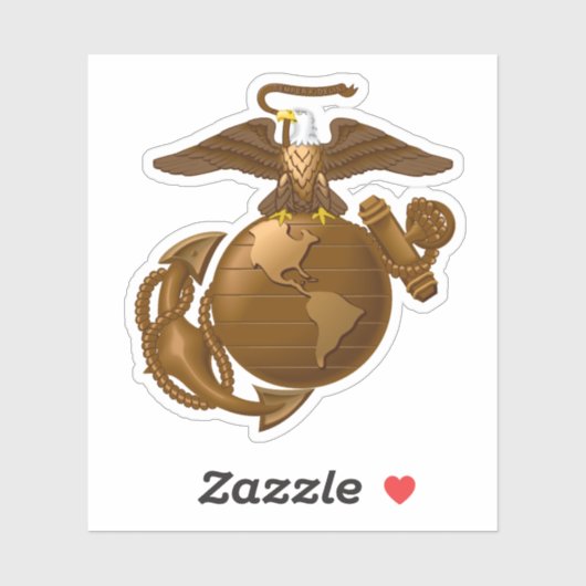 Volledige kleur EGA - Bronze Sticker (Vel)